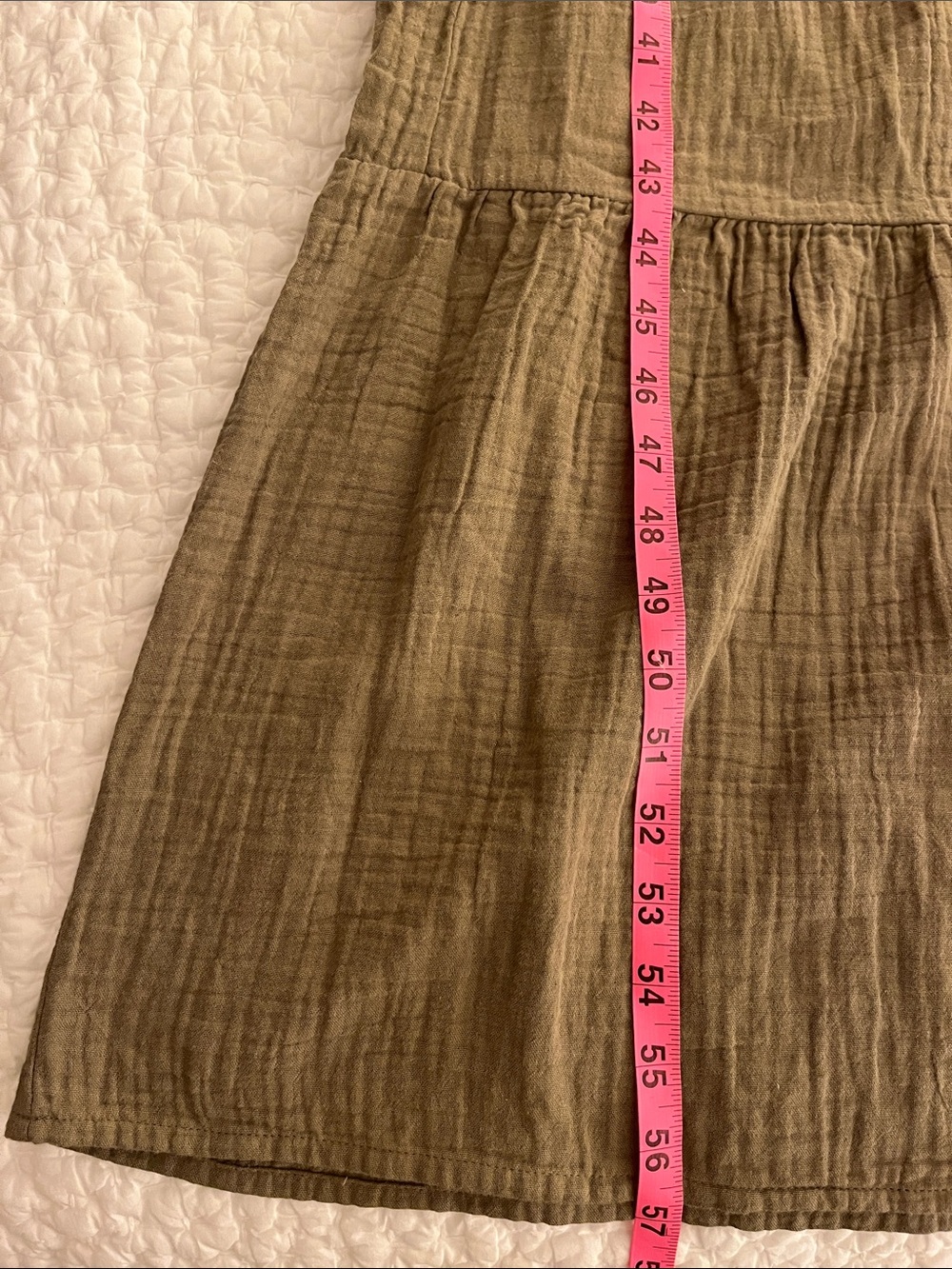 Pact Women’s Olive Green Maxi Sundress with Spaghetti Straps - Picture 9 of 10